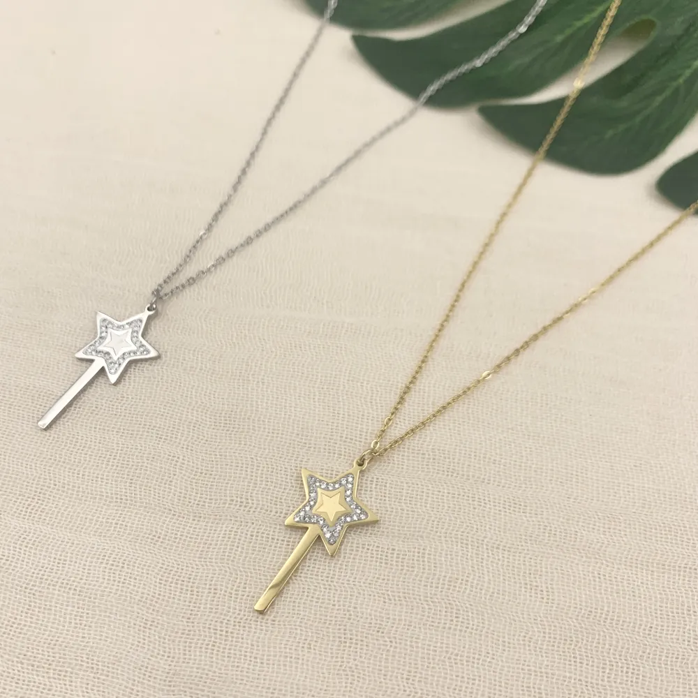 CAC7230-Bachetta Magica- Collana Girocollo in Acciaio_2