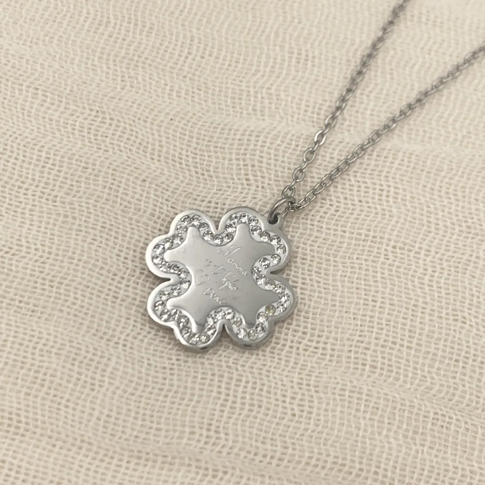 CAC7235-Quadrifoglio Amiche per Sempre-Collana Girocollo in Acc_2