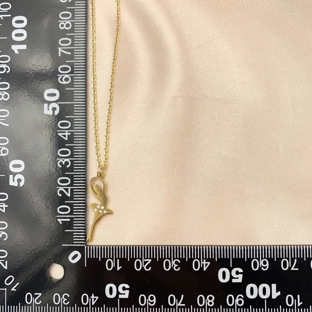 CAC7311-Ballerina- Collana Corta in Acciaio_2