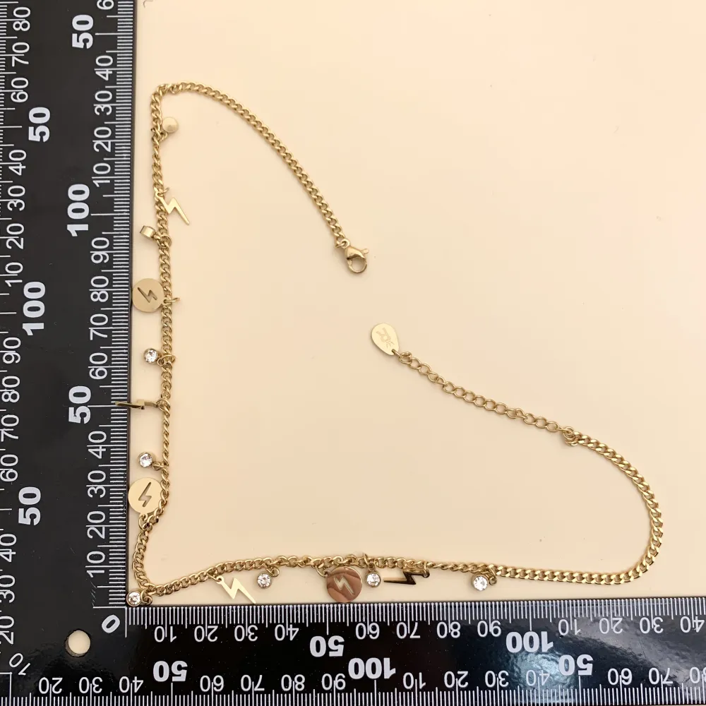 CAC7575-Fulmine-Collana Corta in Acciaio_2