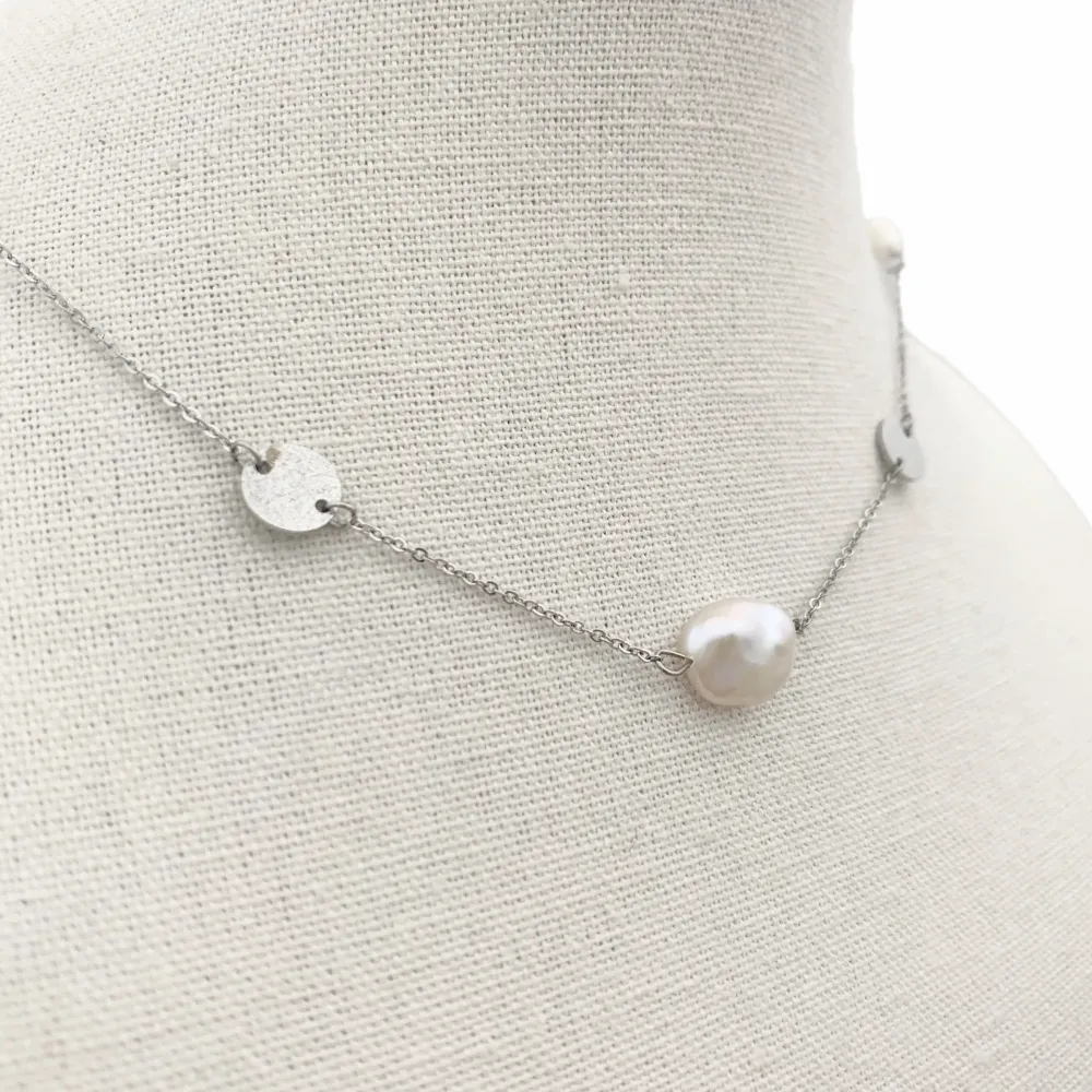 CAC7605-Perla -Collana Corta in Acciaio_2