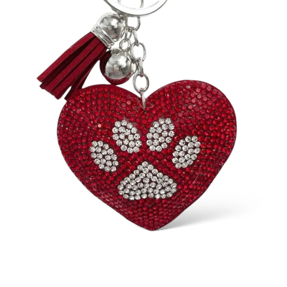 Mix Cuore love -Portachiavi Similpelle e Strass - PKM-146-001