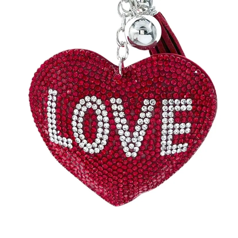 Mix Cuore love -Portachiavi Similpelle e Strass - PKM-146-001