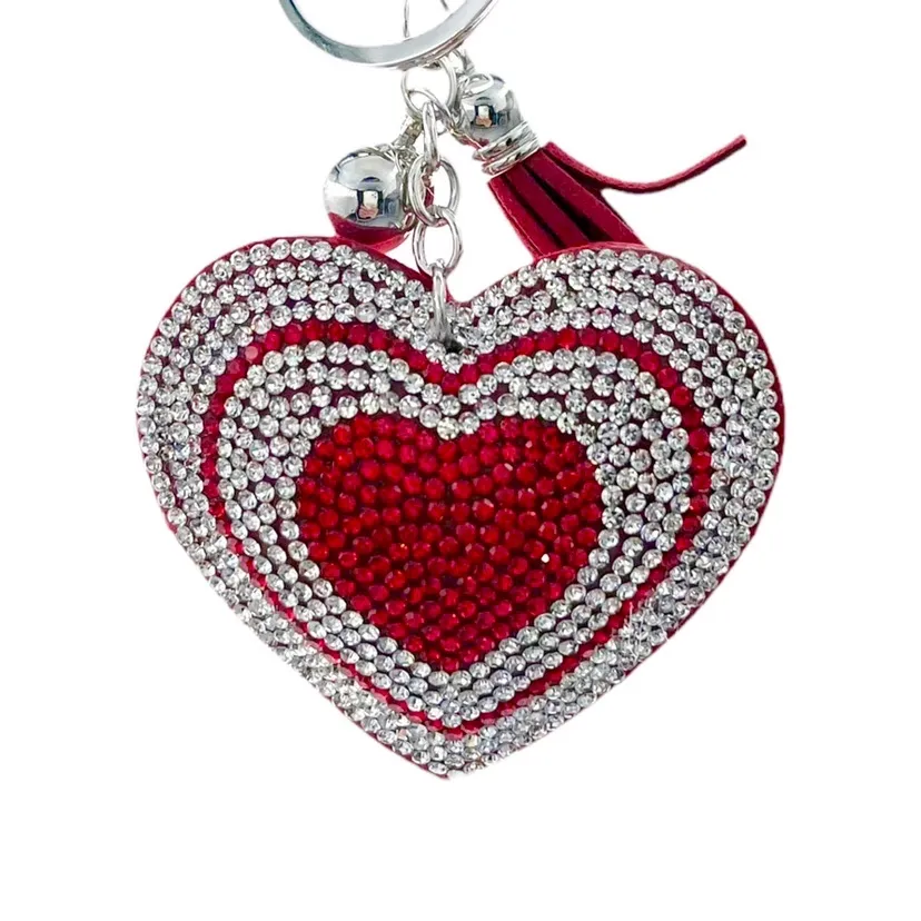 Mix Cuore love -Portachiavi Similpelle e Strass - PKM-146-001