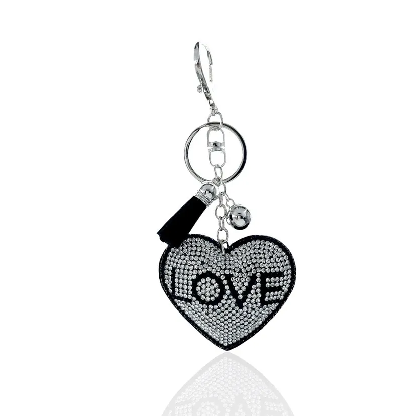 Mix Cuore love -Portachiavi Similpelle e Strass - PKM-146-001