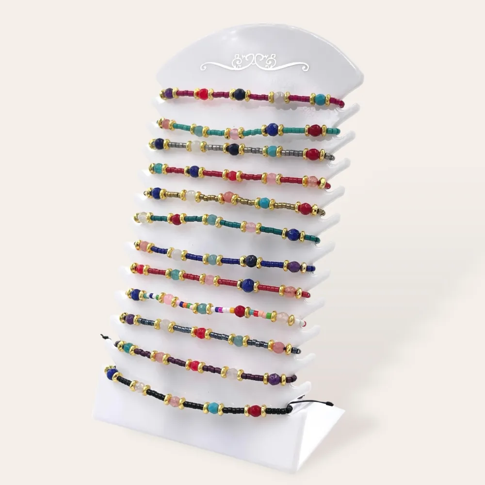 Perline -12pz Bracciali con Elastico - BPM-480-R20