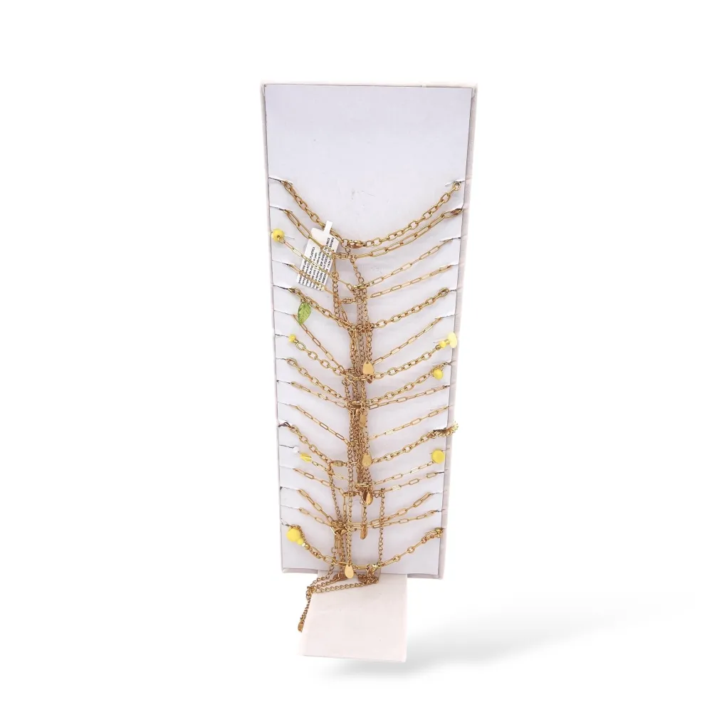 Mix Modelli Giallo Limone-16pz Cavigiere in Acciaio - CA-732-634
