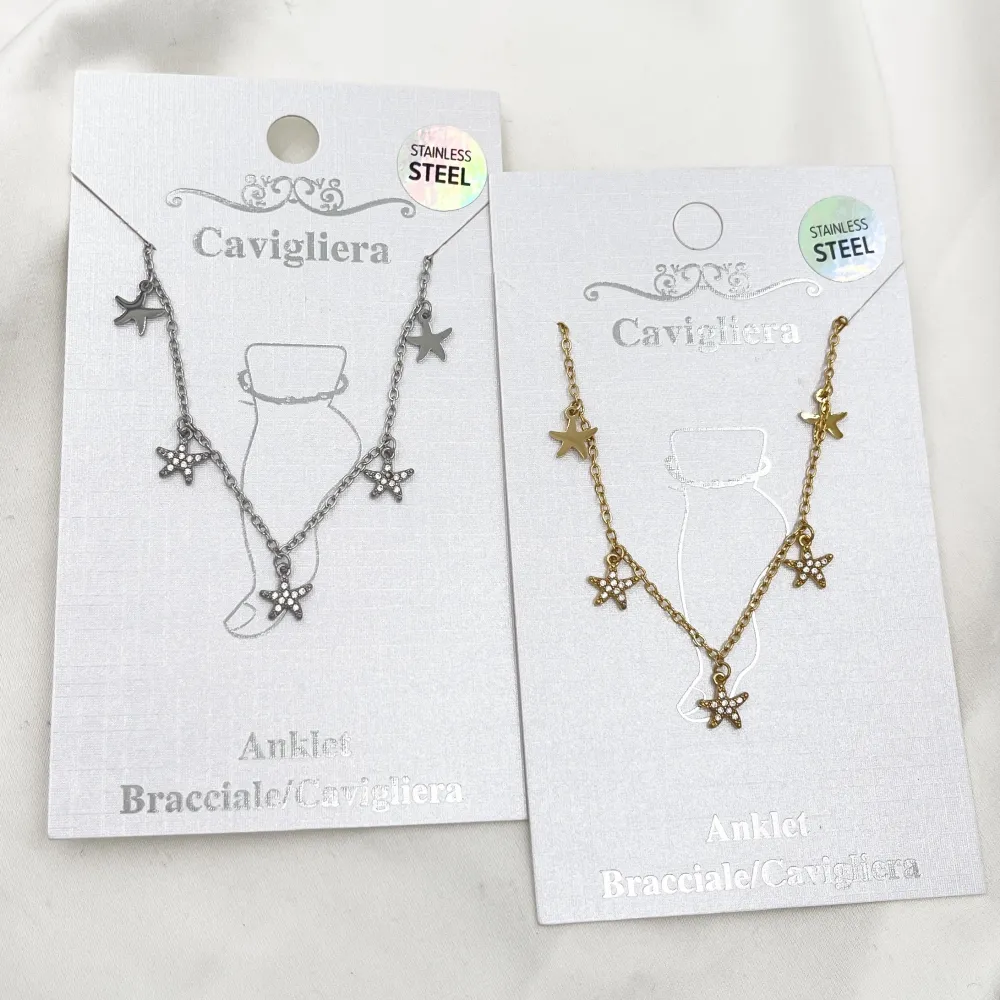 Stella- Multi Pendenti Caviglie in Acciaio - CV-103-AA6256B