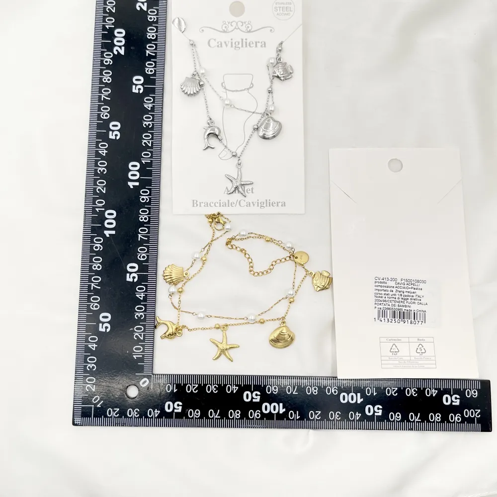 Mare- Multi Pendenti Caviglie in Acciaio - CV-413-200