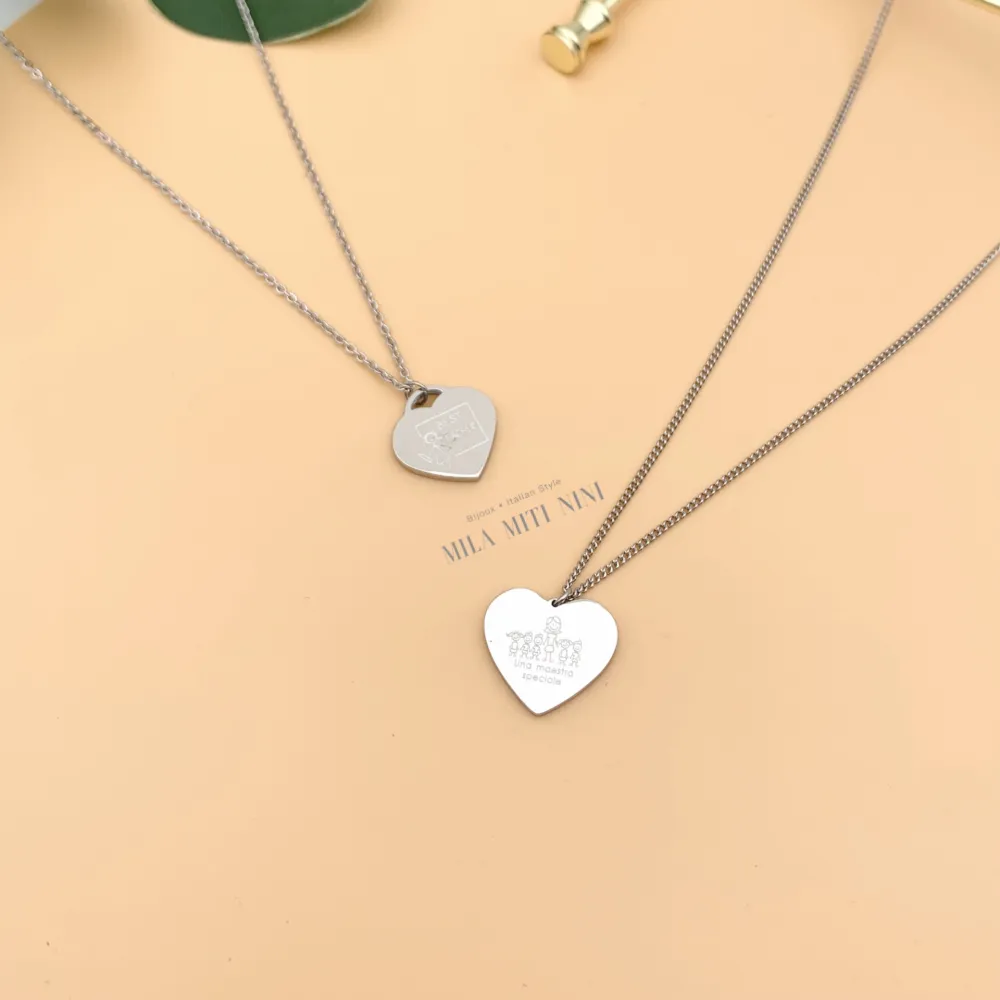 CAC7742-Best Teacher-Collana Corta in Acciaio_2