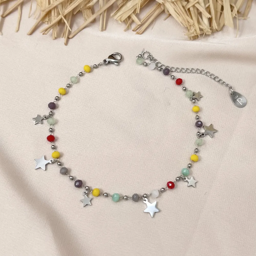 Cristalli con Stella-Cavigliera in Acciaio - KAV-413-253S