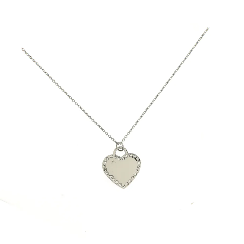 CAC-Cuore 5459- Collana Girocollo in Acciaio_2