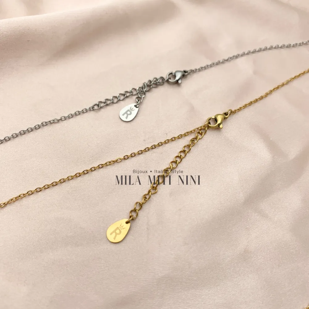 CAL413-1543-Iniziale ORO GIALLO-Collana Lunga in Acciaio_11