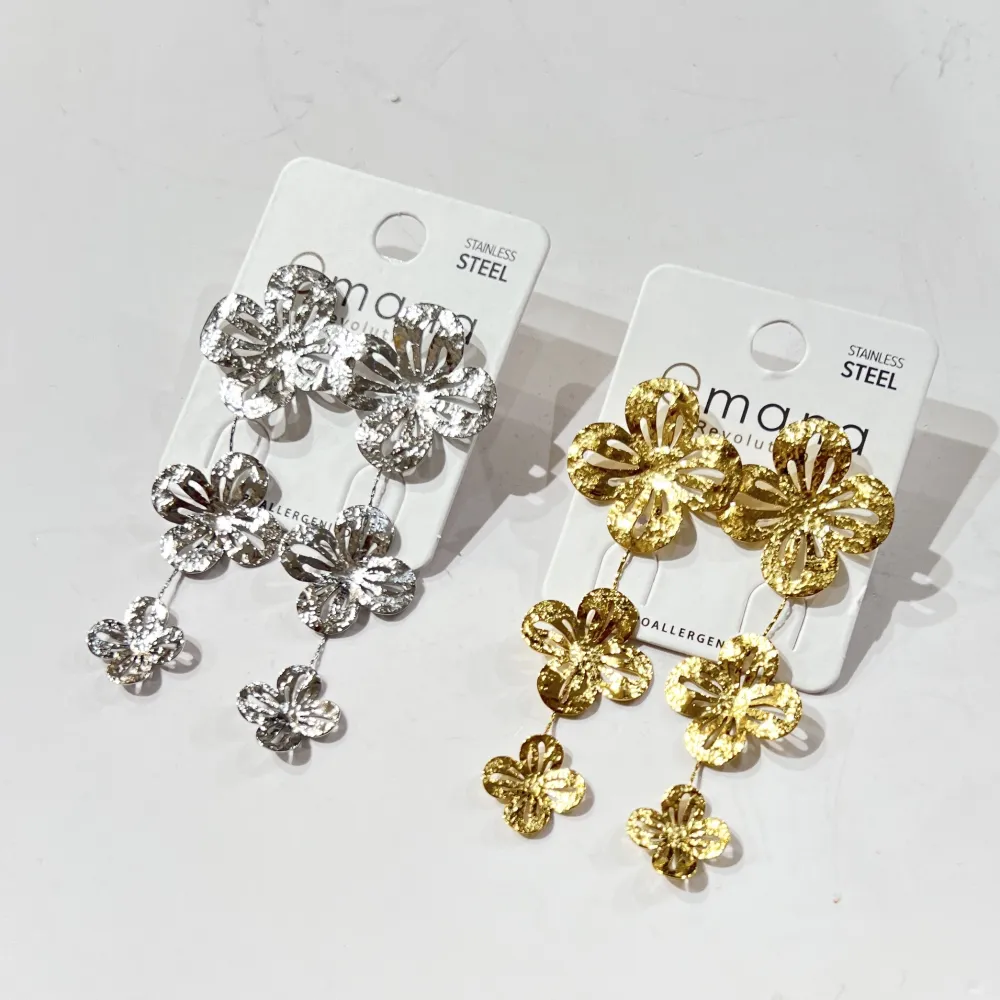 Fiore-Orecchini in Acciaio - OR-795-19747