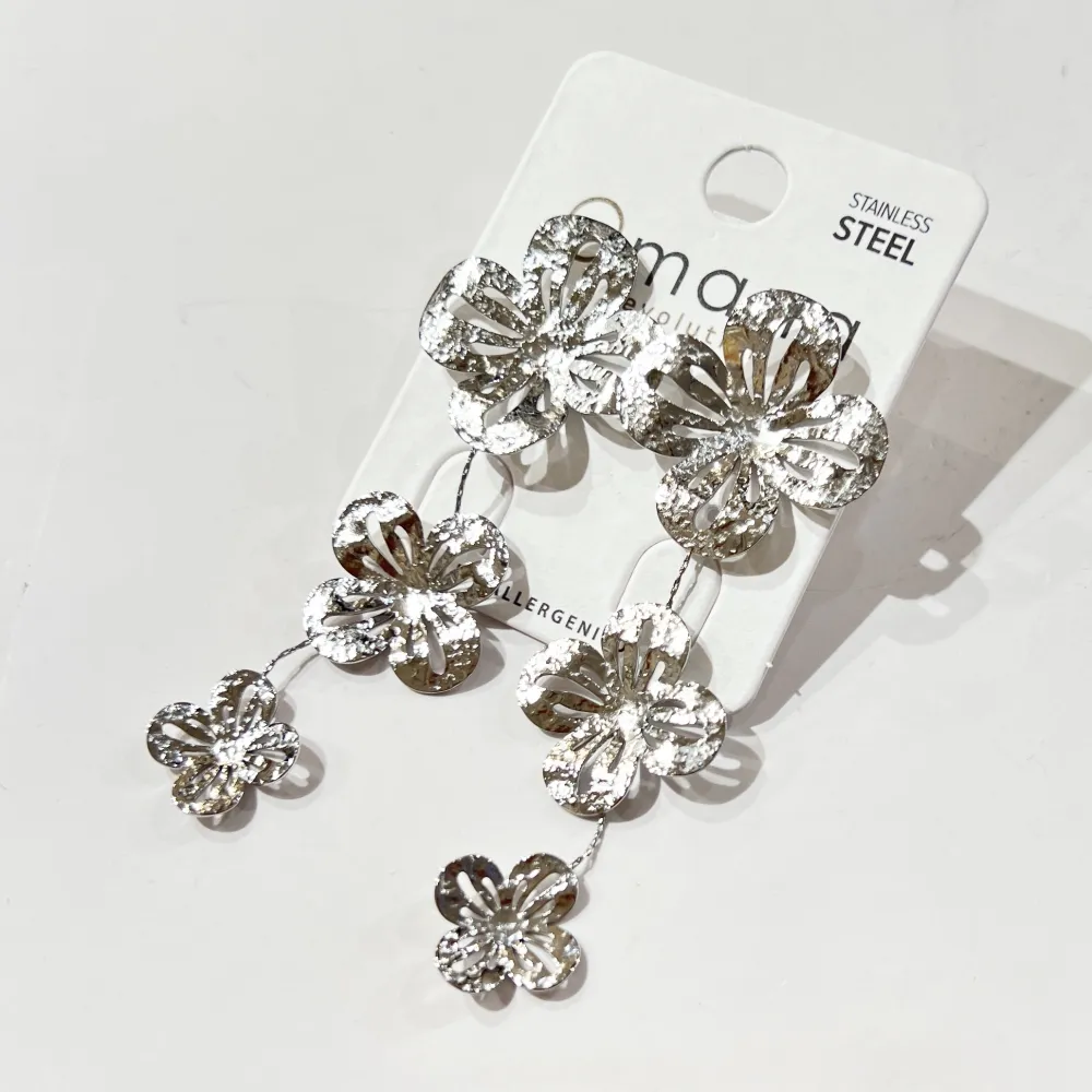 Fiore-Orecchini in Acciaio - OR-795-19747