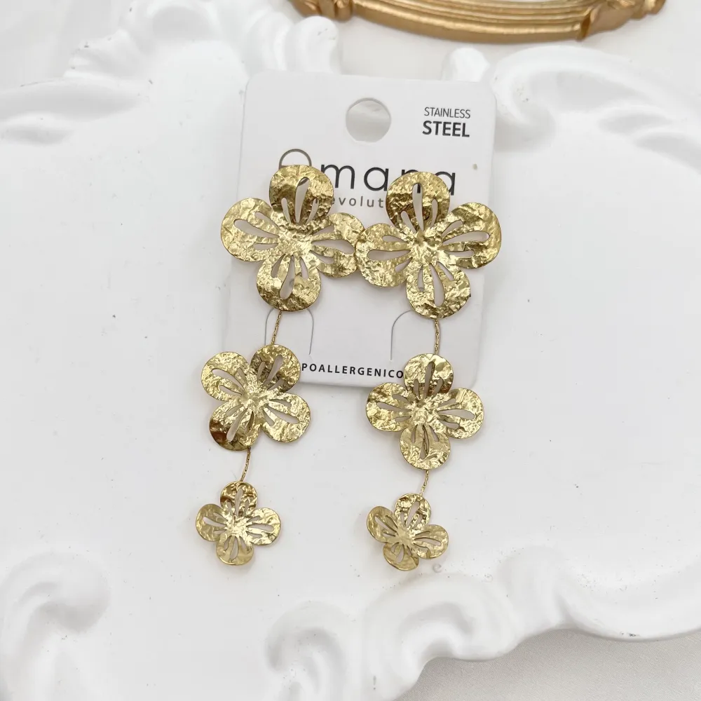 Fiore-Orecchini in Acciaio - OR-795-19747