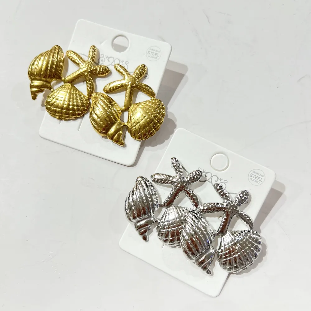 Stella Marina-Orecchini in Acciaio - OR-774-08