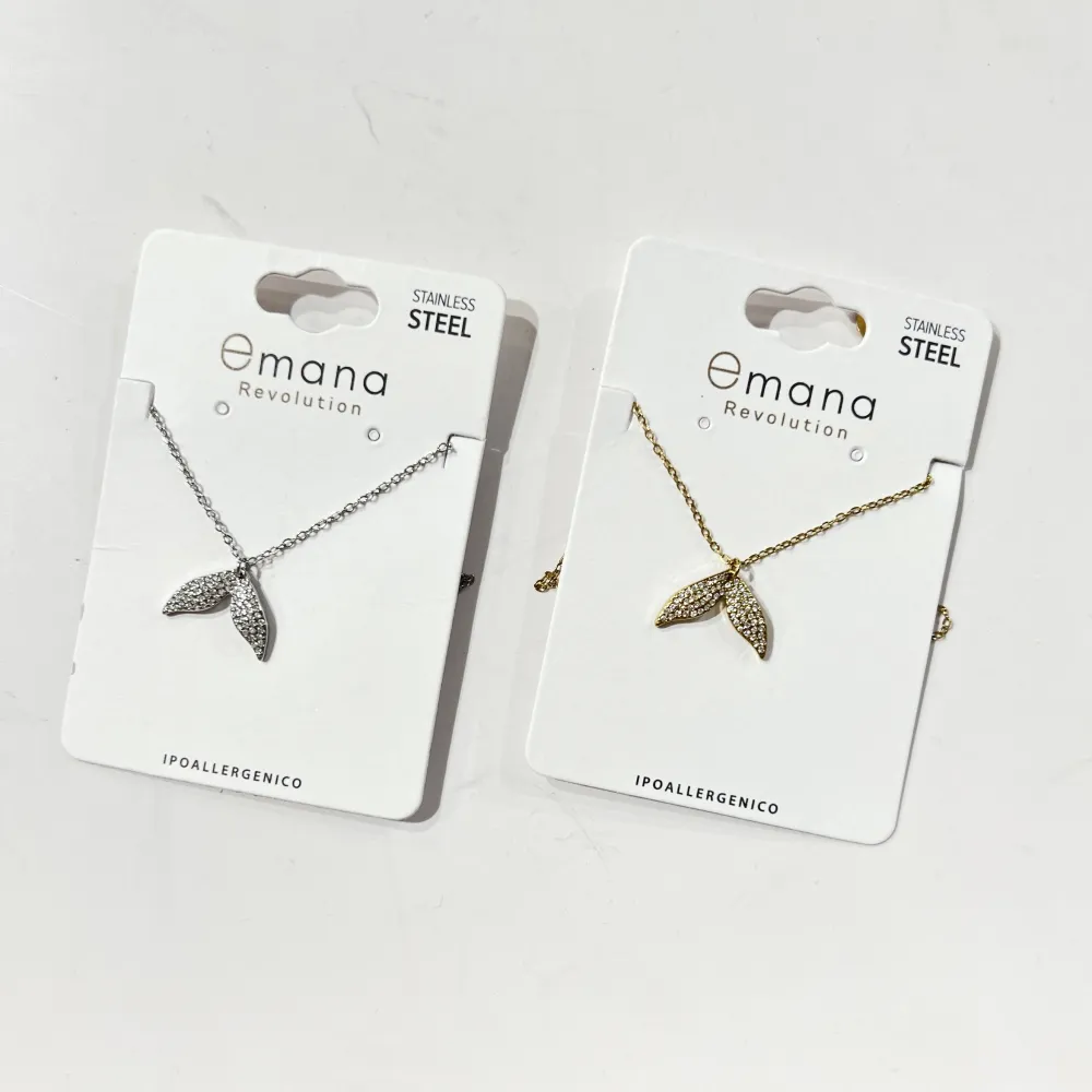 Coda di Pesce -Collana Corta in Acciaio - CL-795-10623