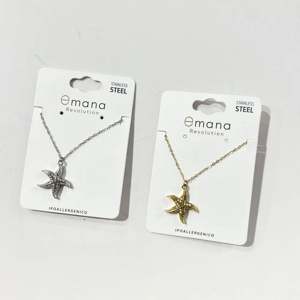 Stella Marina -Collana Corta in Acciaio - CL-795-10603