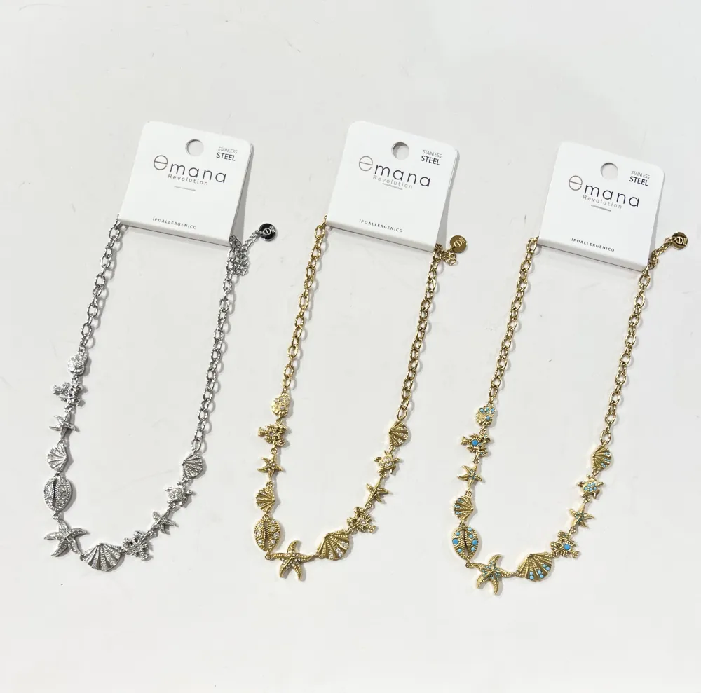 Mare. Stella Marina -Collana Corta in Acciaio - CL-795-10632