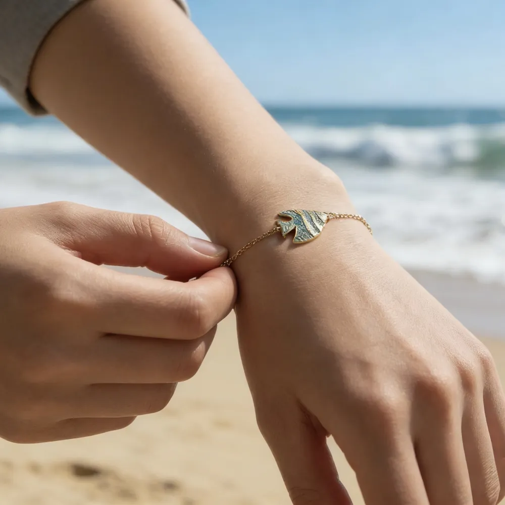 Pesce-Bracciale in Acciaio - BR-795-15225