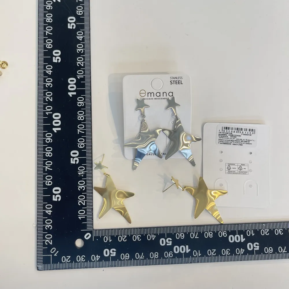 Pendente  stella -Orecchini in Acciaio - OR-103-AA6130E