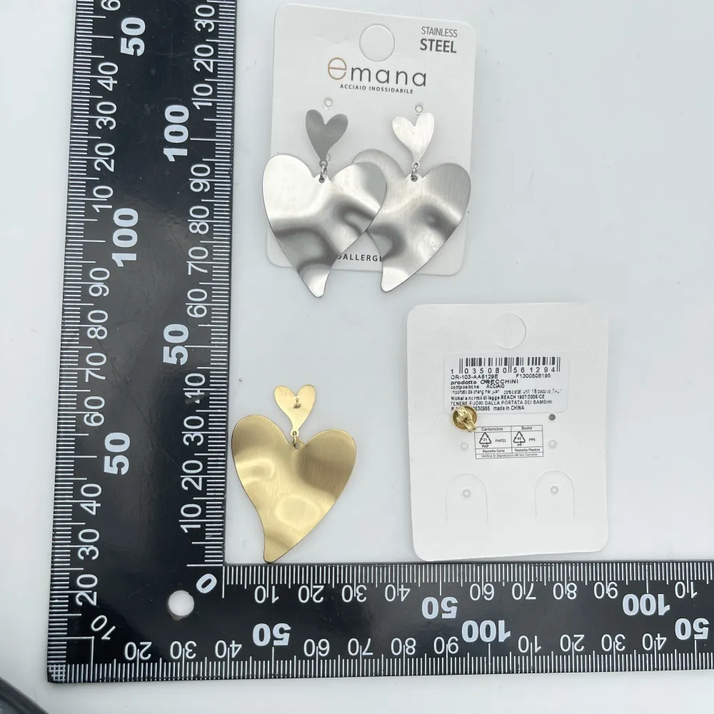 Pendente Cuore -Orecchini in Acciaio - OR-103-AA6129E