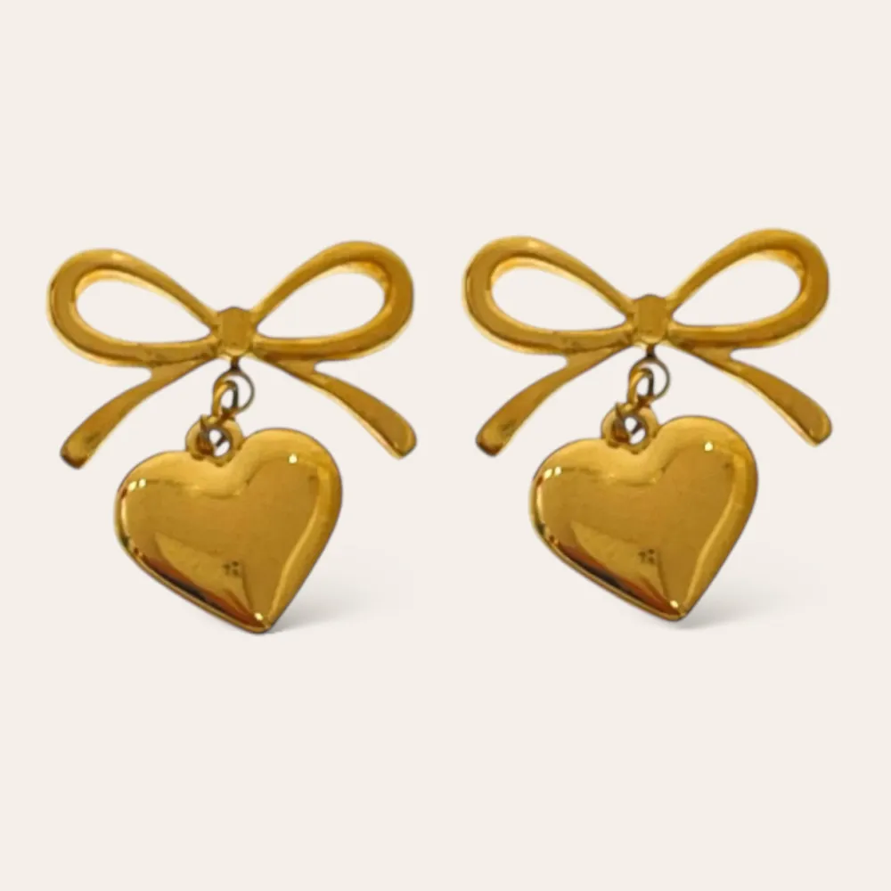 Farfalla in acciaio -Orecchini con Zirconia - OR-754-12