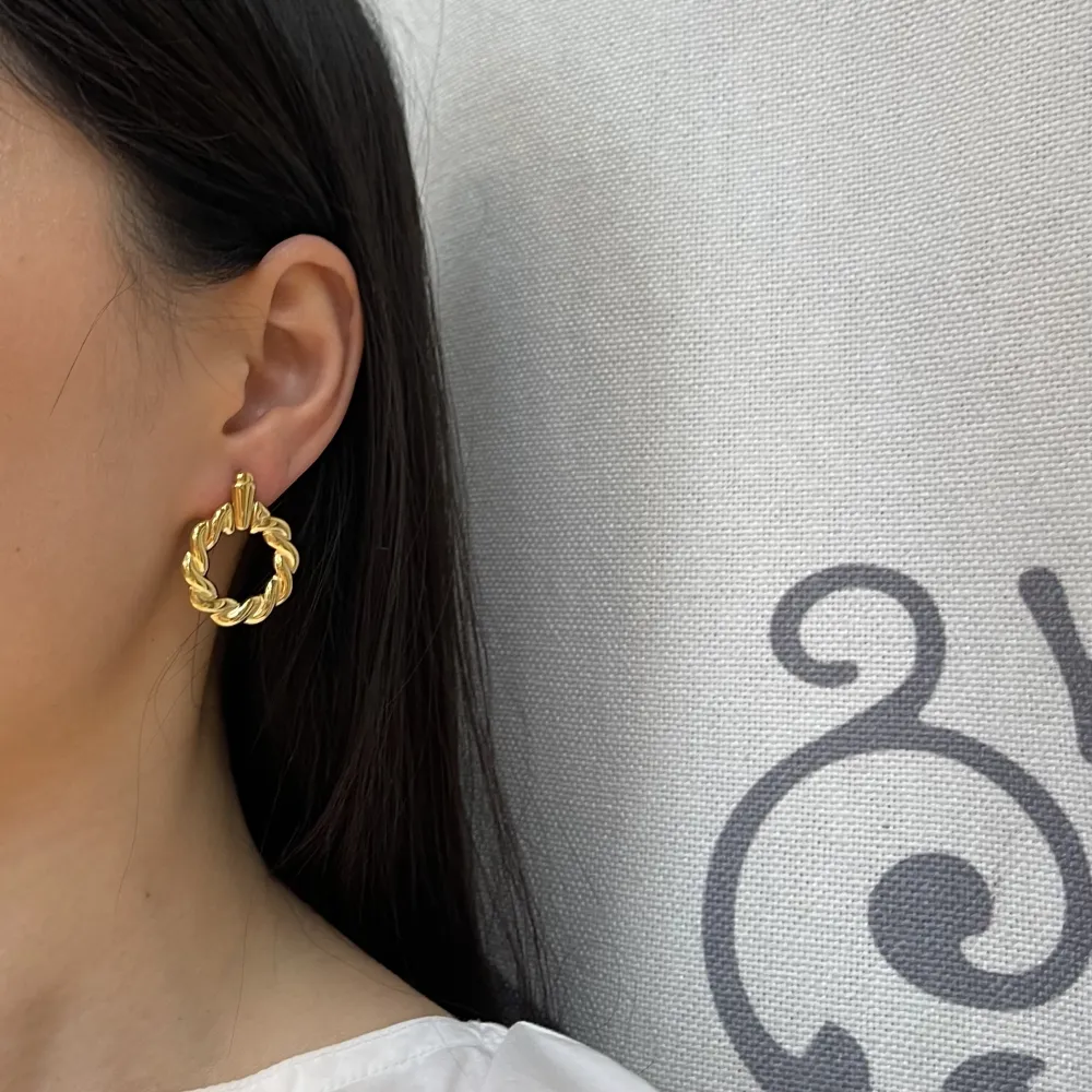 Cerchio-Orecchini in Acciaio - OR-729-27