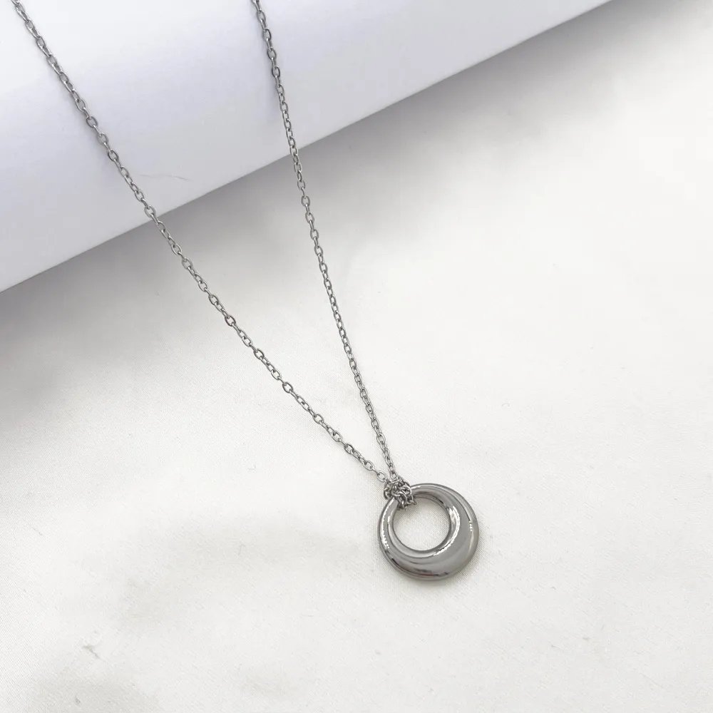 Cerchio-Collana Corta in Acciaio - CL-413-3734