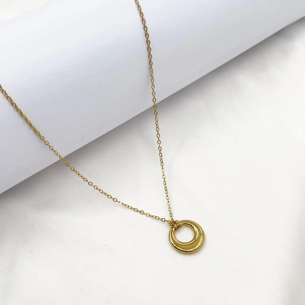 Cerchio-Collana Corta in Acciaio - CL-413-3734