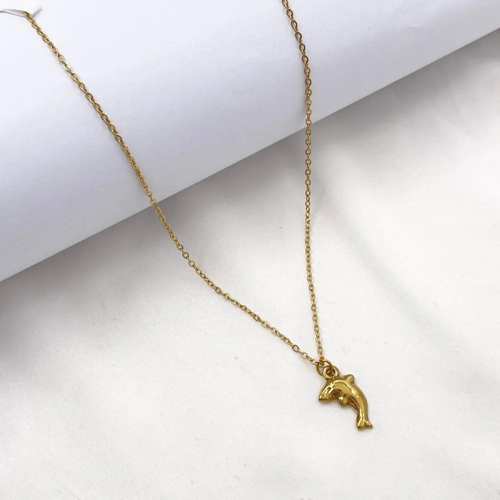 Delfino-Collana Corta in Acciaio - CL-413-3737