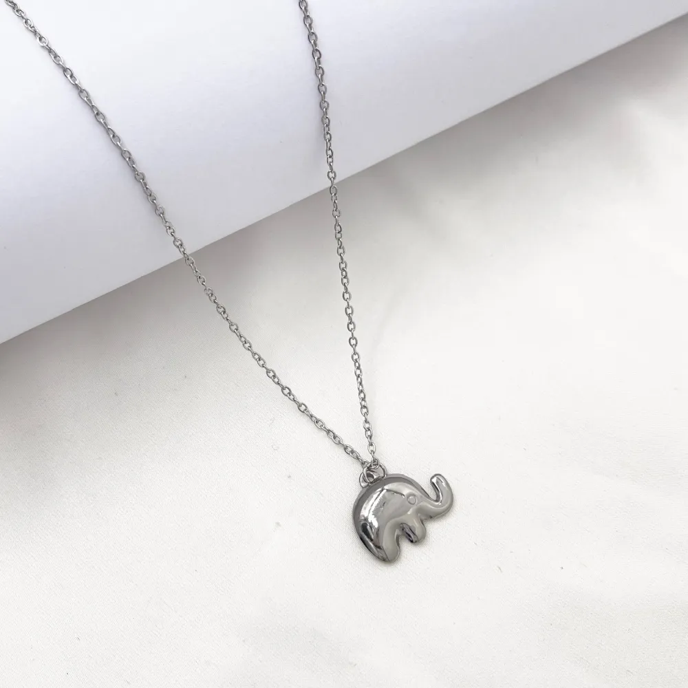 Elefante-Collana Corta in Acciaio - CL-413-3733