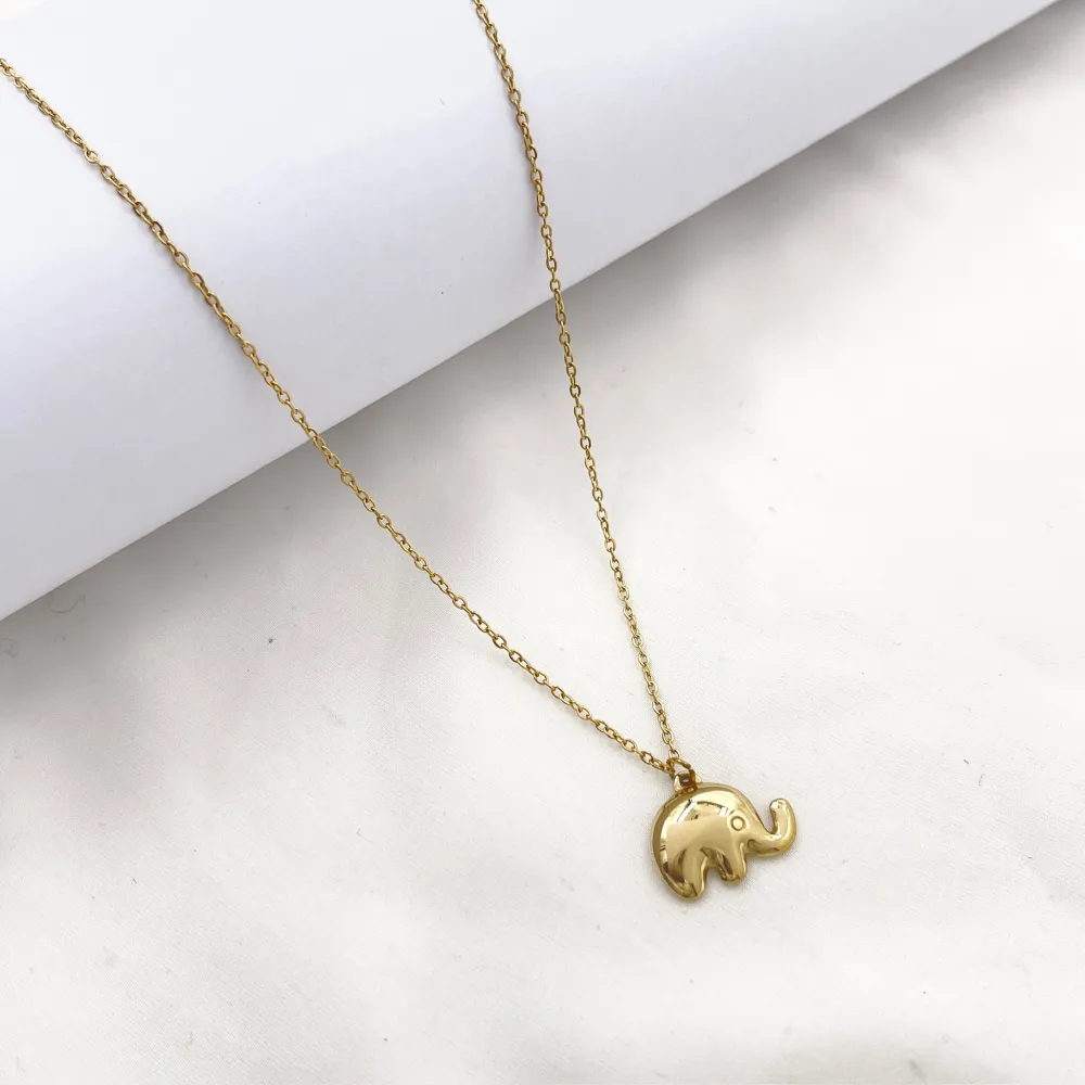 Elefante-Collana Corta in Acciaio - CL-413-3733