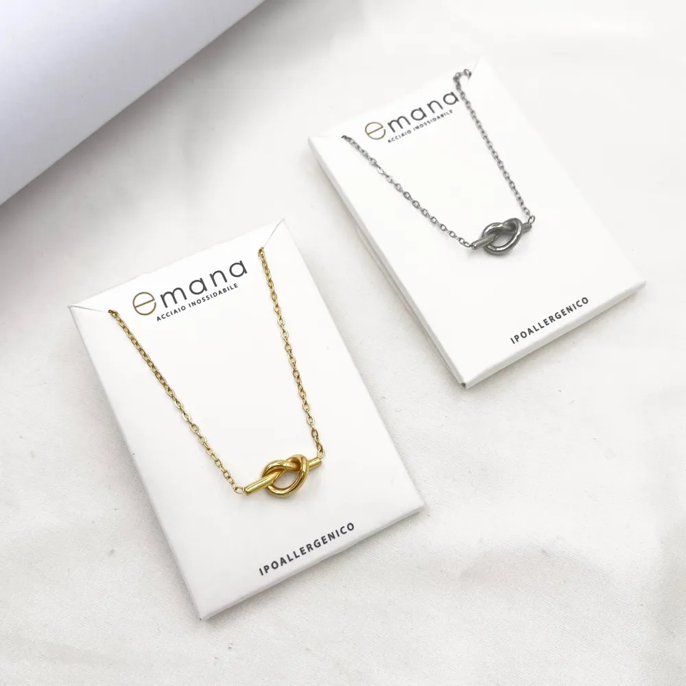 Nodo-Collana Corta in Acciaio - CL-413-3763