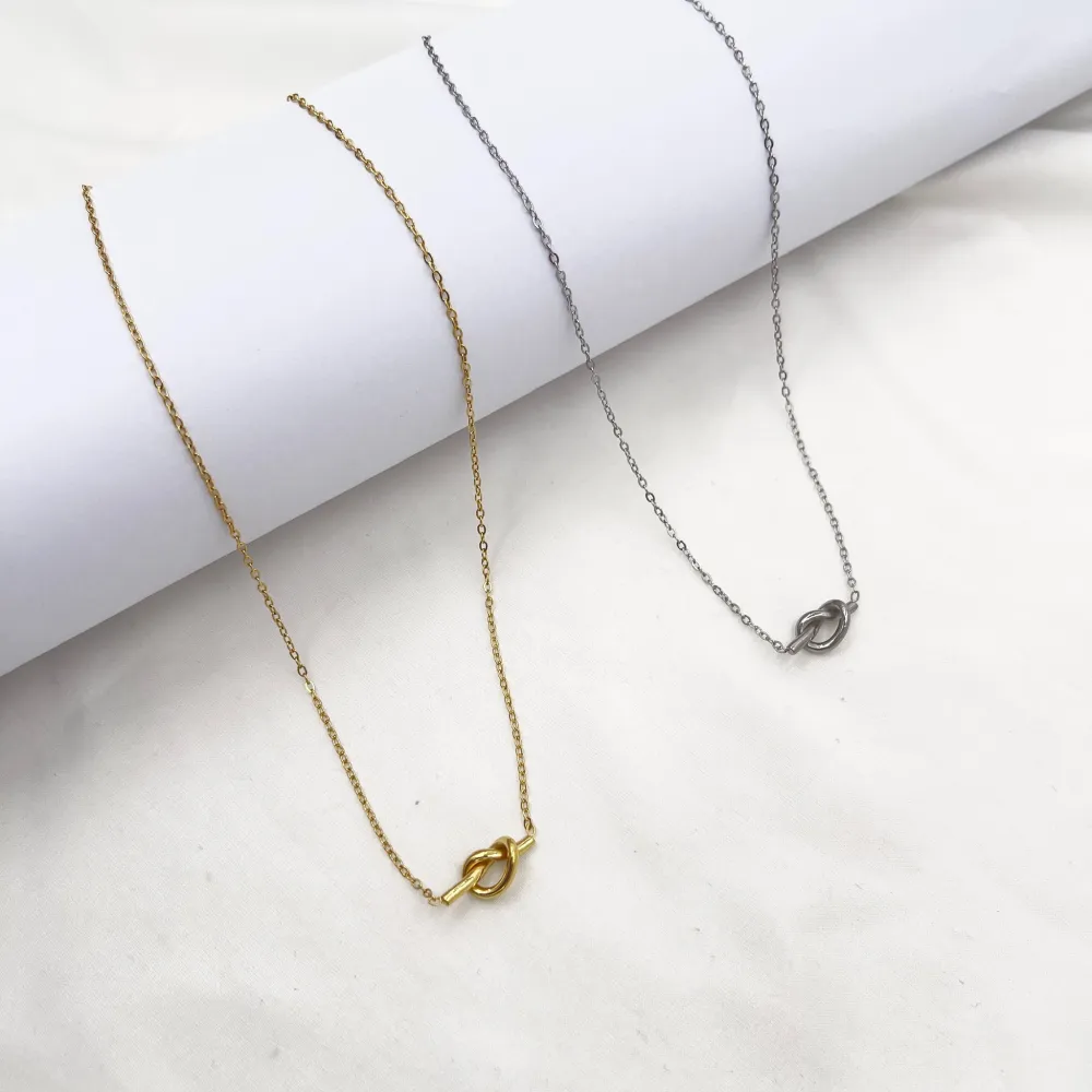 Nodo-Collana Corta in Acciaio - CL-413-3763