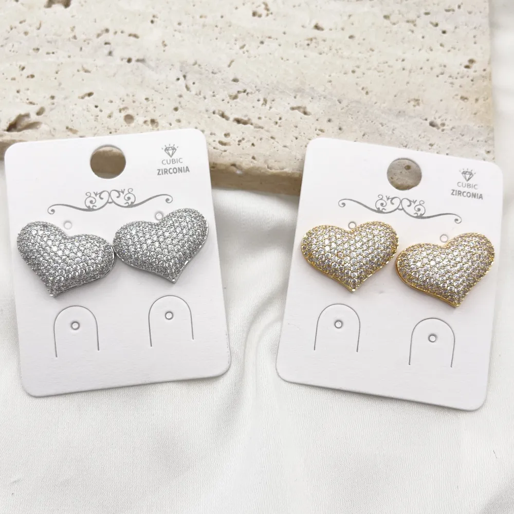 Cuore-Orecchini con Cubic Zirconia - OR-506-432