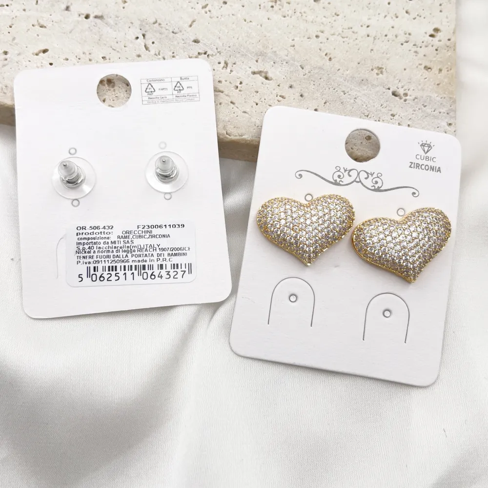 Cuore-Orecchini con Cubic Zirconia - OR-506-432