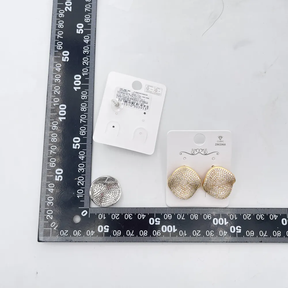 Rombo onda-Orecchini con Cubic Zirconia - OR-506-395