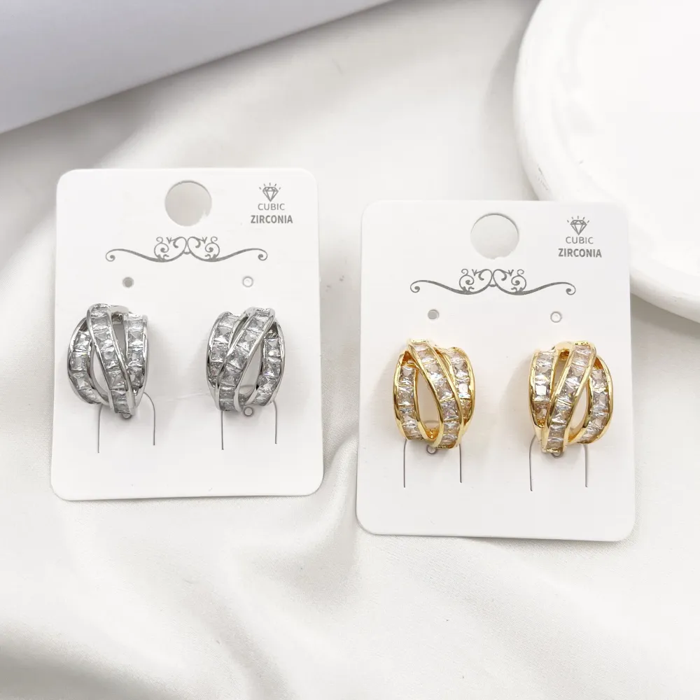 Cerchio-Orecchini con Cubic Zirconia - OR-506-440J