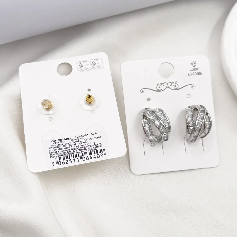 Cerchio-Orecchini con Cubic Zirconia - OR-506-440J