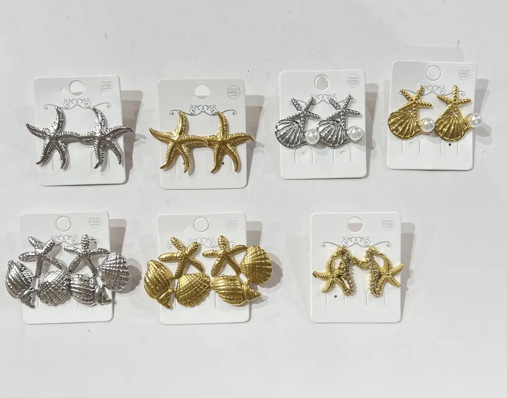 Stella Marina-Orecchini in Acciaio - OR-774-05