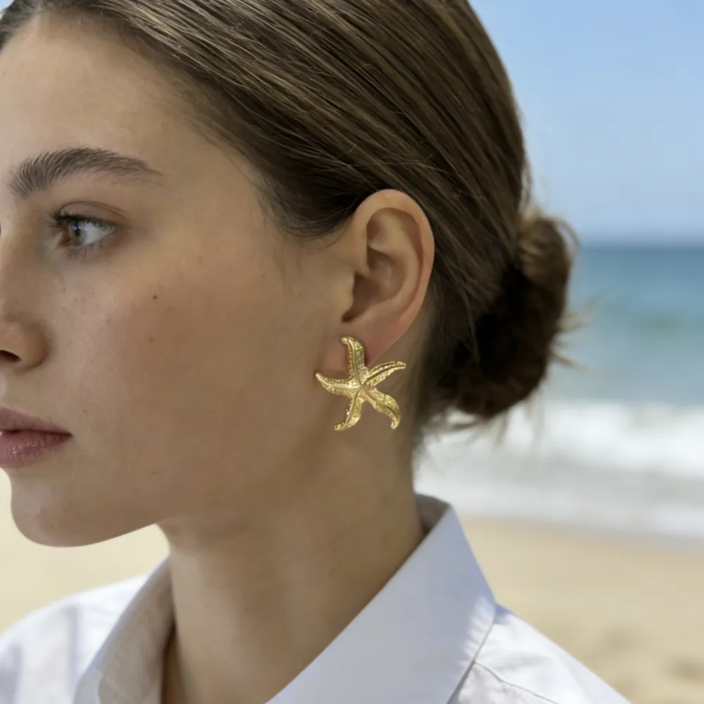 Stella Marina-Orecchini in Acciaio - OR-774-05