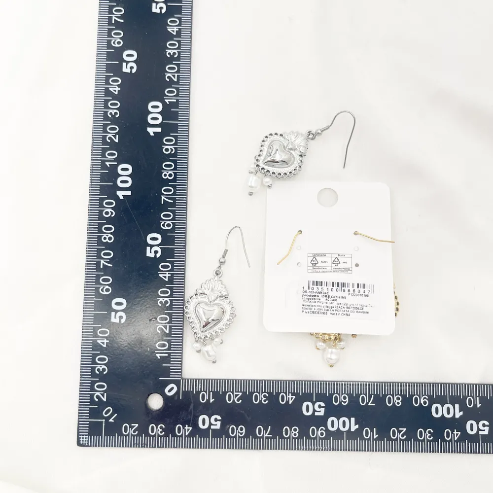 Sacro Cuore Perla EMANA -Orecchini in Acciaio - OR-103-AA6604E