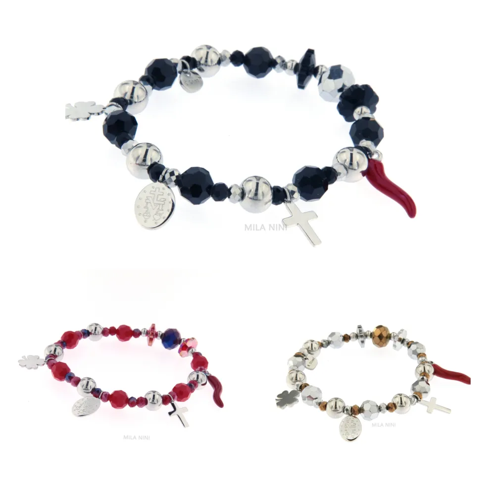 CBAE Croce Cornino - Bracciale Elastico Acciaio 1018_2