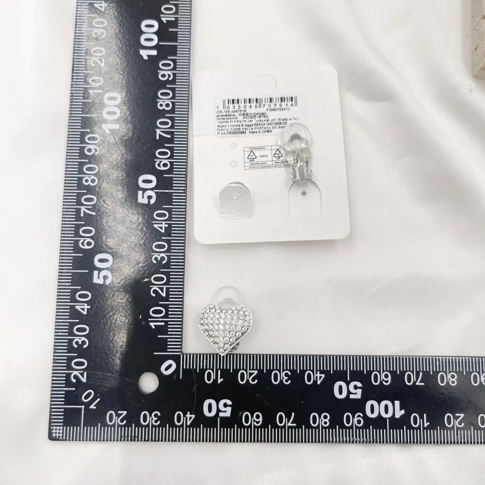 Cuore-Orecchini clip acciaio - OR-103-AA5751E