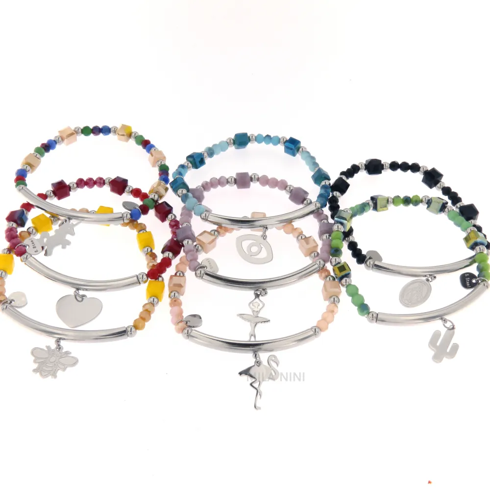 CBAE Soggetti Mix - Bracciale Elastico Acciaio  1015_MIX_1