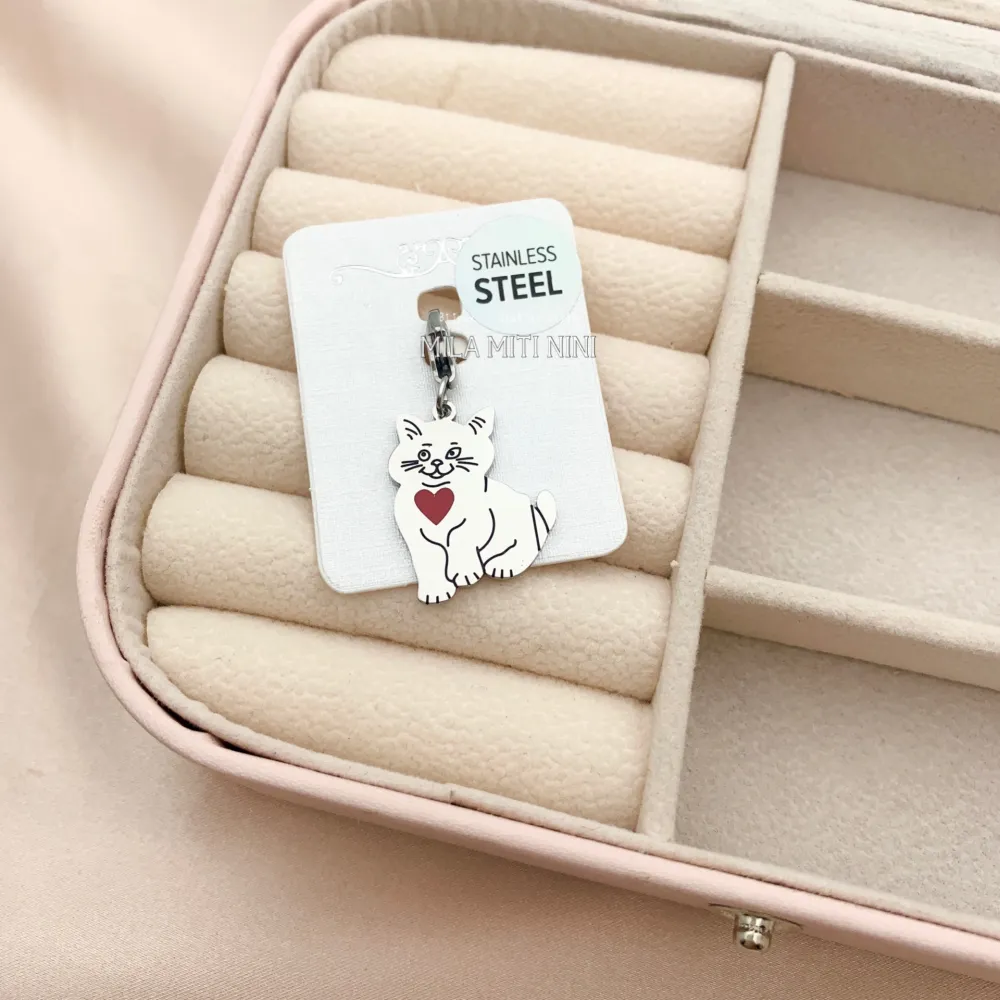 CIO413-103-Gatto-Ciondolo in Acciaio_2