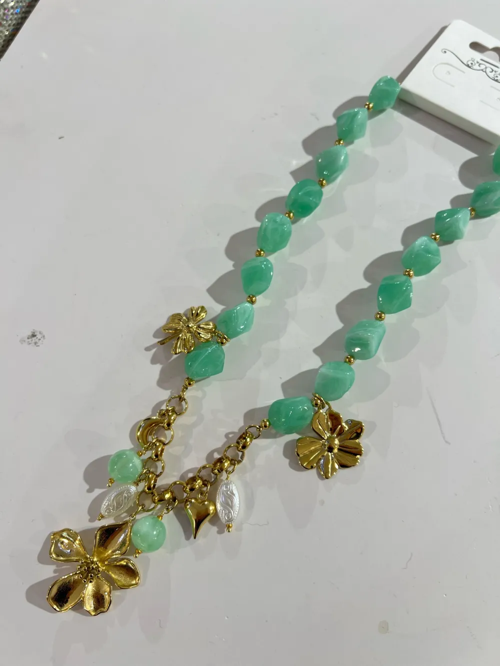 Fiore-Collana Corta in Acciaio - CAC-794-60
