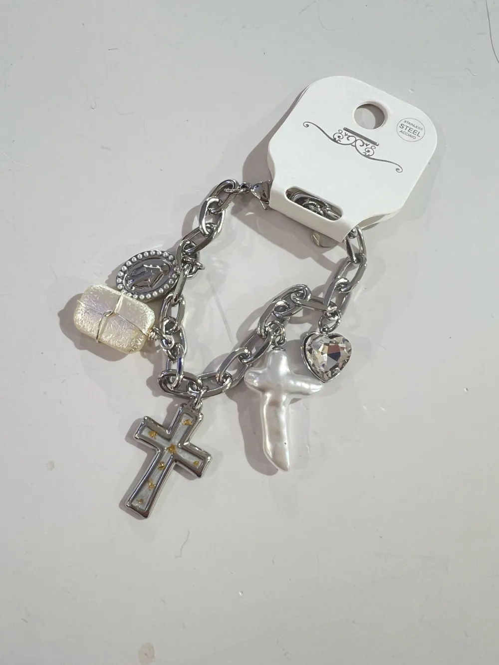 Croce-Bracciale in Acciaio - BAC-794-80